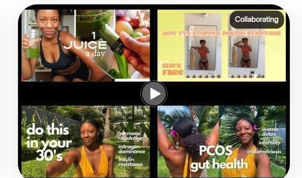 Long form clips Lineup with four video thumbnails